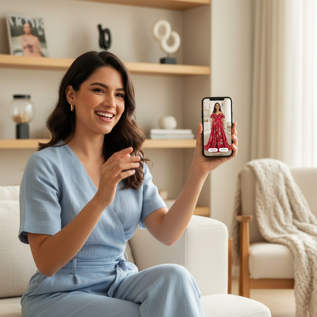 Compradora Colombiana Online: Expectativas al Probar Ropa Virtual