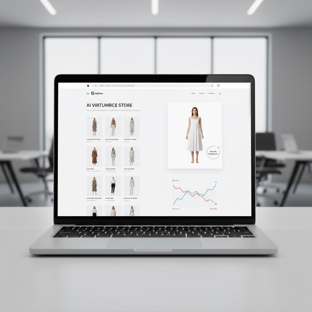 Ilustración sobre la revolución de la confianza: probadores virtuales con ia al rescate - Expectativa vs. Realidad: Los Fails de Moda Online que nos Divierten y Preocupan