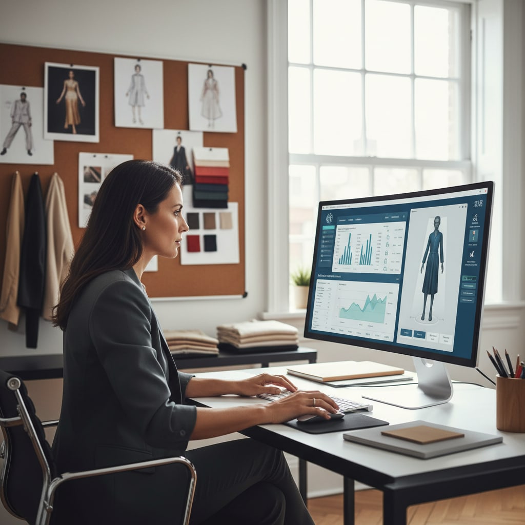 Ilustración sobre el impacto sísmico en el e-commerce de moda: reducción de devoluciones y confianza del consumidor - Google Try On en Colombia: La IA que Redefine el Probador Virtual