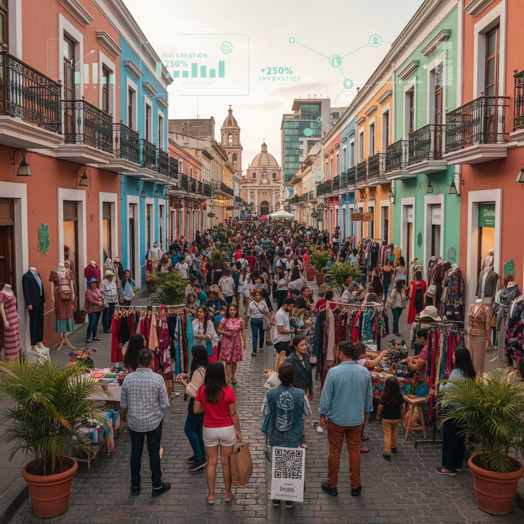 Ilustración sobre un plan ambicioso: ¿cómo capacitar a 50.000 emprendedores a escala regional? - La Academia de Moda Latam: Impulsando 50.000 Emprendedores