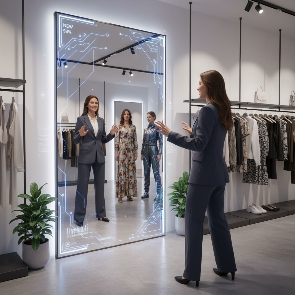 Ilustración sobre colombia: un epicentro vibrante para la innovación en moda y retail - Retail Experiencial: La Revolución que Transforma Tiendas en Colombia
