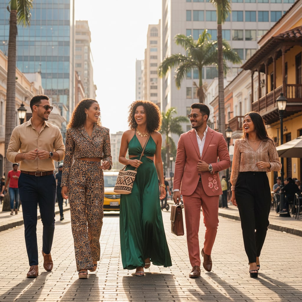 Ilustración sobre estrategias de conquista: experiencia, exclusividad y digitalización en el premium - Lujo Colombiano: El Retail Premium que Conquista la Moda Global