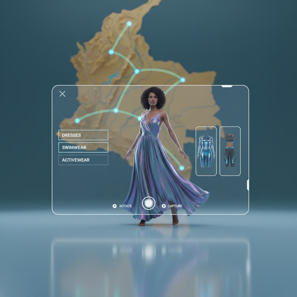 Ilustración sobre diseño con identidad: la narrativa visual que conquista mercados - Moda Colombiana: El Imán Secreto que Atrae a Más de 300 Marcas Globales