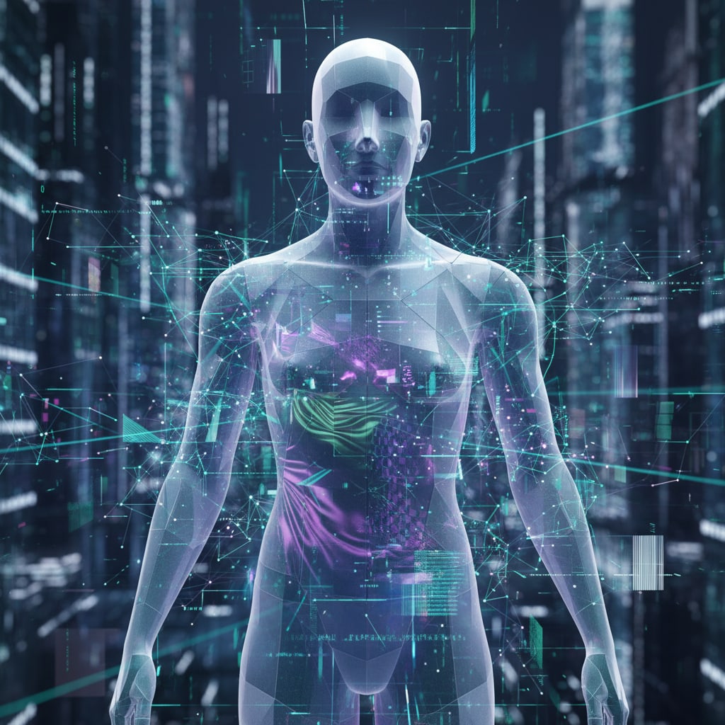 Ilustración sobre el probador virtual y la tía: de la curiosidad a la revolución del retail - Probador Virtual: Cuando la IA Convence a tu Tía (y Vende Más)