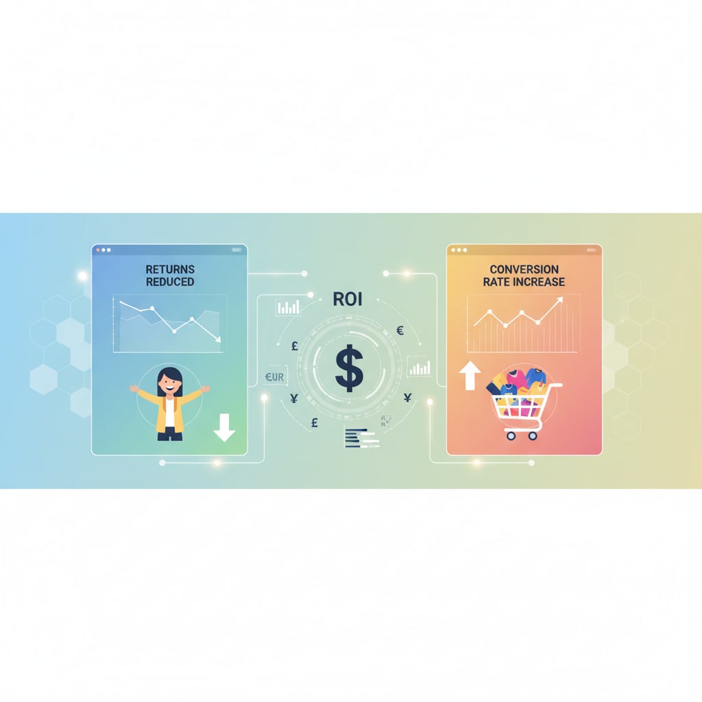 Ilustración sobre desentrañando la magia: cómo la ia transforma la prueba de ropa online - Probador Virtual: Cuando la IA Convence a tu Tía (y Vende Más)