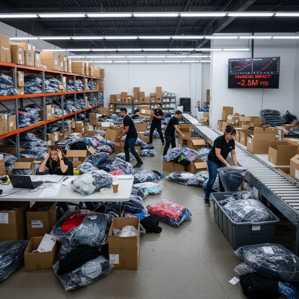 Ilustración sobre el telón cae: cuando la realidad supera al filtro (o no) - Live Shopping: El Espejismo Digital y el 'Fashion Fail' Post-Compra
