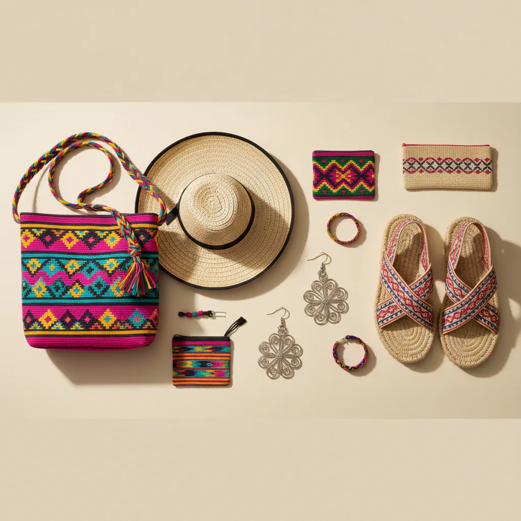 Imagen representativa de domina la paleta de colores colombiana: vibrante y expresiva - 10 Consejos Épicos para Combinar Ropa y Accesorios con Estilo Colombiano