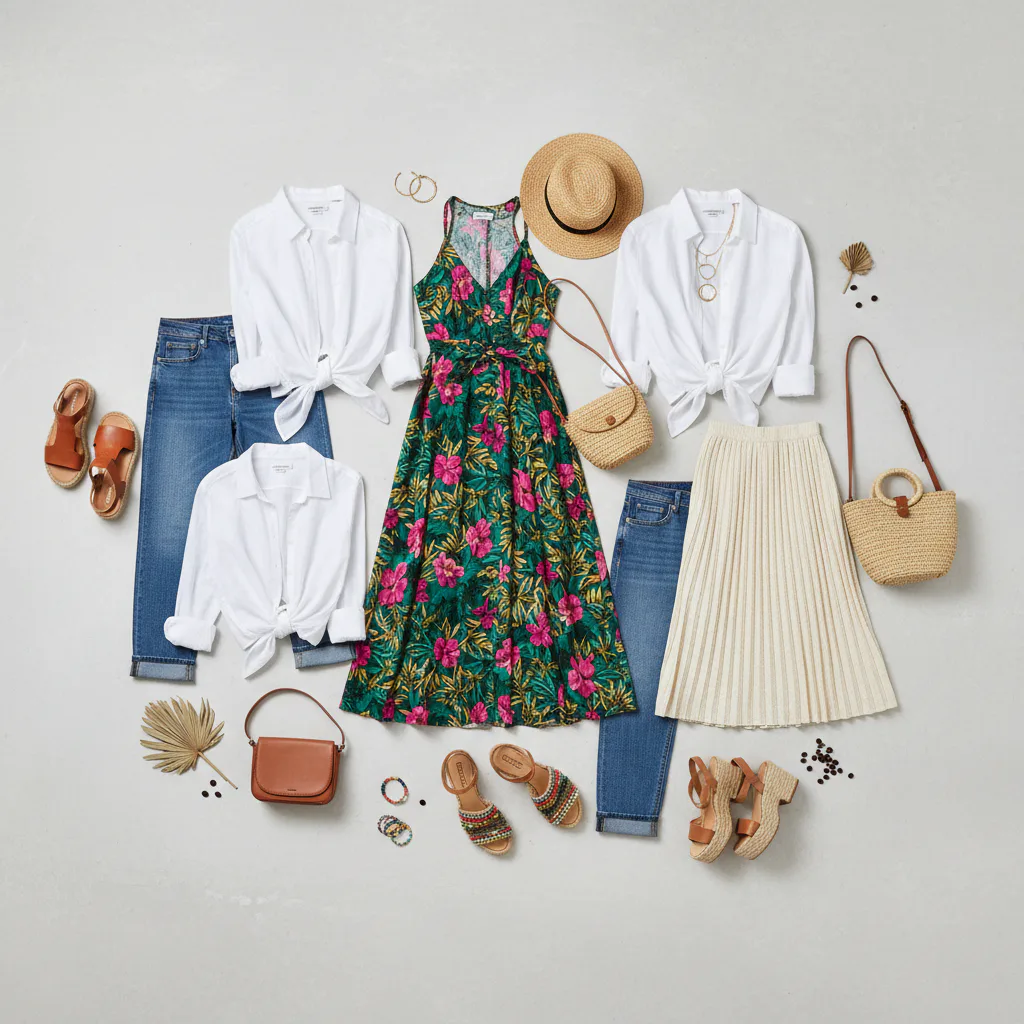 Imagen representativa de texturas que enriquecen tu outfit: del algodón al cuero - 10 Consejos Épicos para Combinar Ropa y Accesorios con Estilo Colombiano